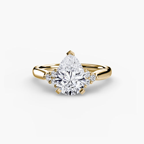 Solitaire with Cluster Shoulders 2 The Perfect Carat