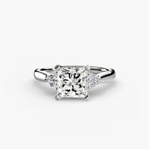 Solitaire with Cluster Shoulders 2 The Perfect Carat