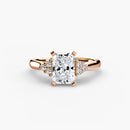 Solitaire with Cluster Shoulders 2 The Perfect Carat