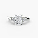 Solitaire with Cluster Shoulders 2 The Perfect Carat
