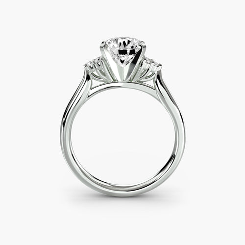 Solitaire with Cluster Shoulders 2 The Perfect Carat