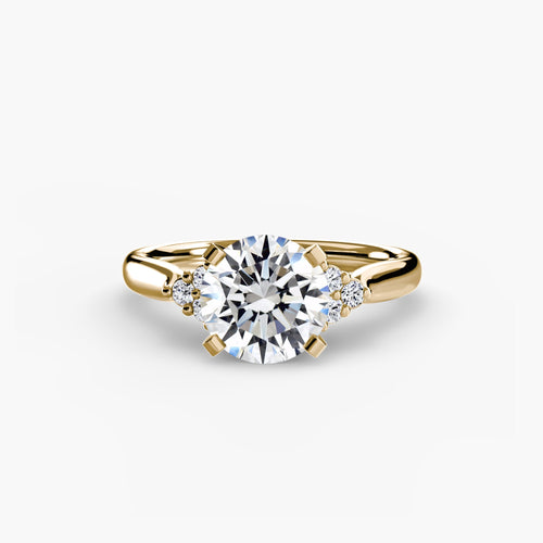 Solitaire with Cluster Shoulders 2 The Perfect Carat
