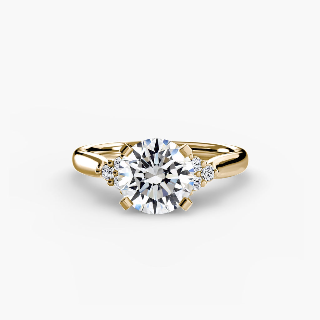 Solitaire with Cluster Shoulders 2 The Perfect Carat