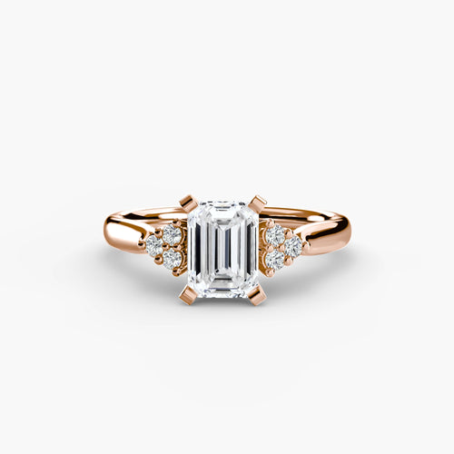 Solitaire with Cluster Shoulders 2 The Perfect Carat