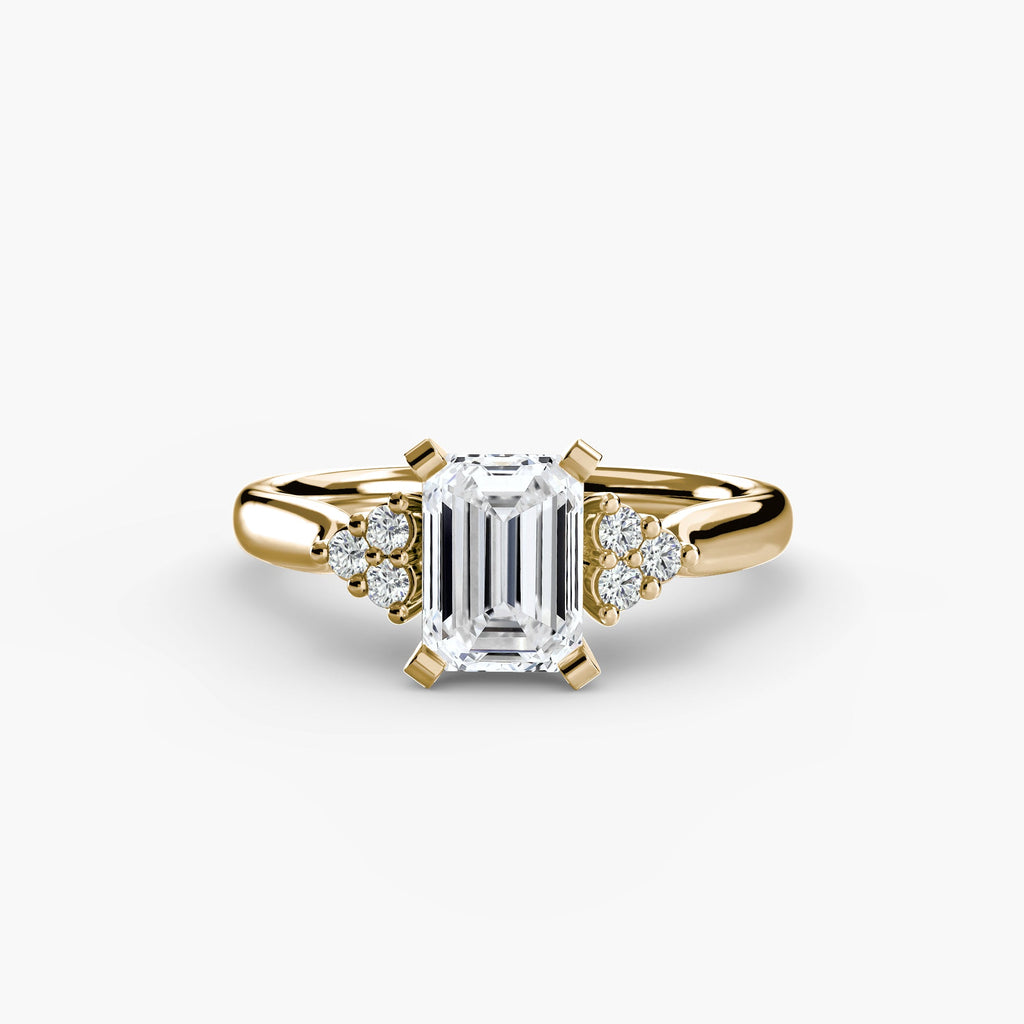 Solitaire with Cluster Shoulders 2 The Perfect Carat