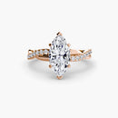 The Emerald Twist Pavé Ring The Perfect Carat