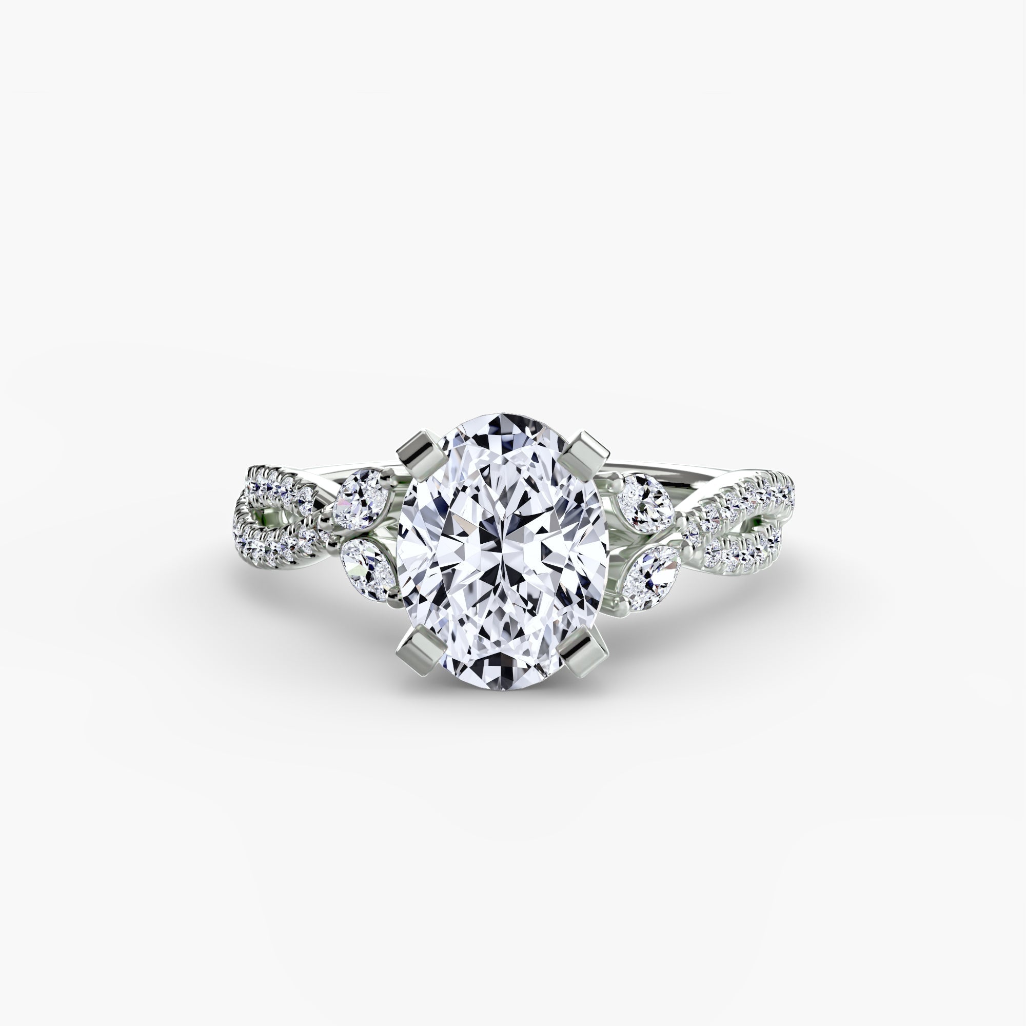 The Twist Pavé Ring The Perfect Carat