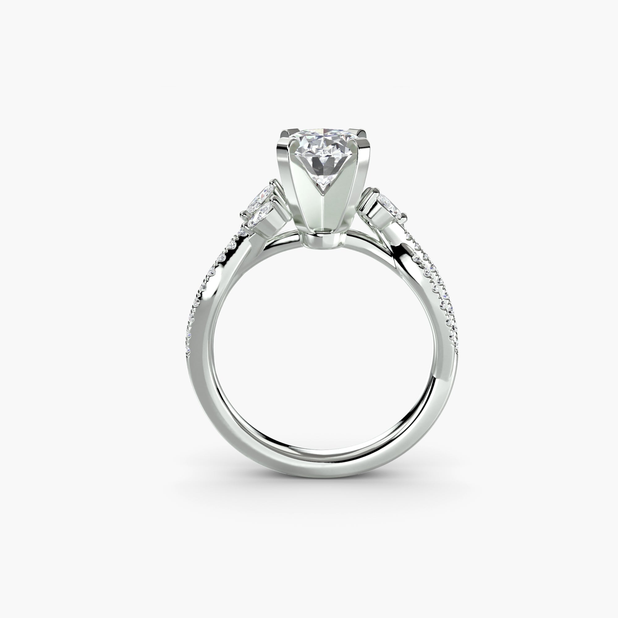 The Twist Pavé Ring The Perfect Carat