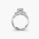 Three Stone with Pavé Shoulders The Perfect Carat