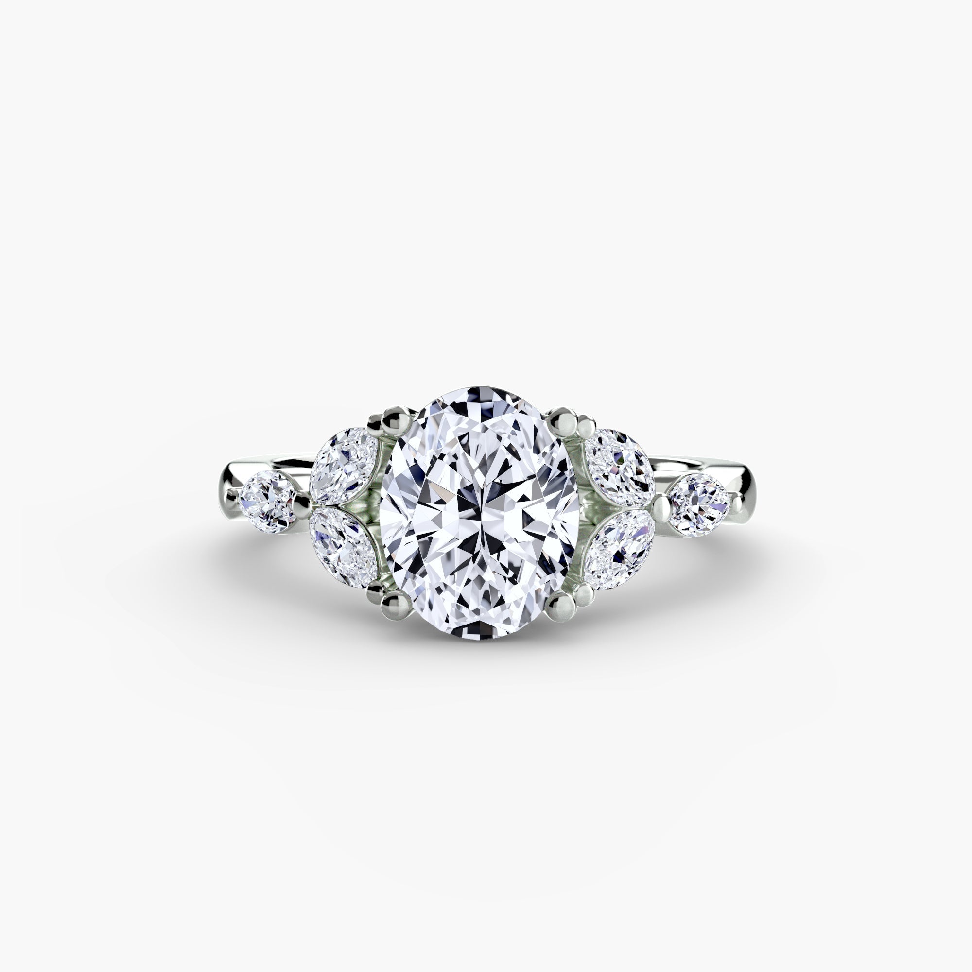 The Shoulder Cluster Ring The Perfect Carat