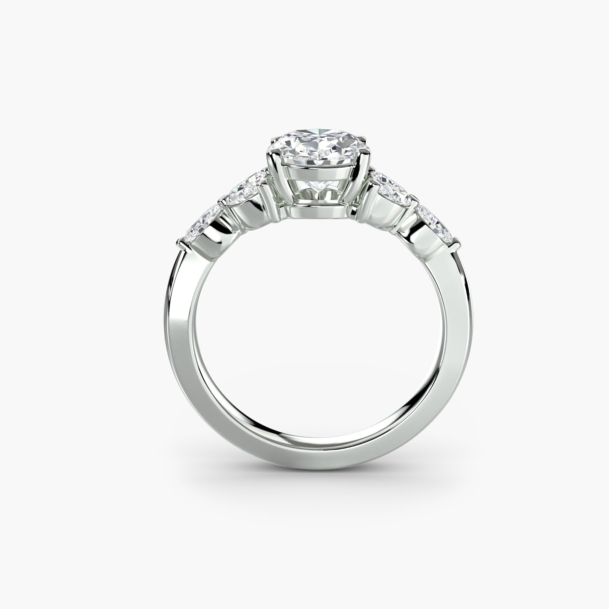 The Shoulder Cluster Ring The Perfect Carat