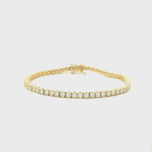 7 Carat Basket 4-Prong Diamond Tennis Bracelet