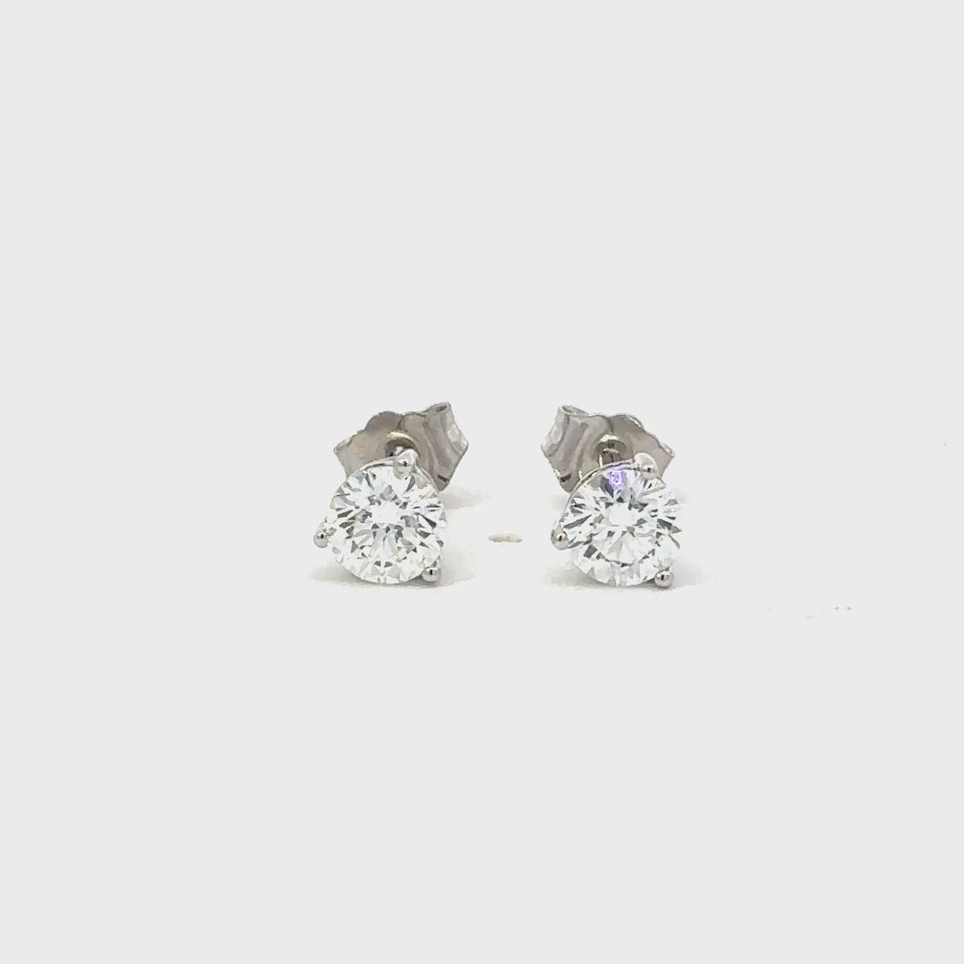 1 Carat Diamond Stud Earrings